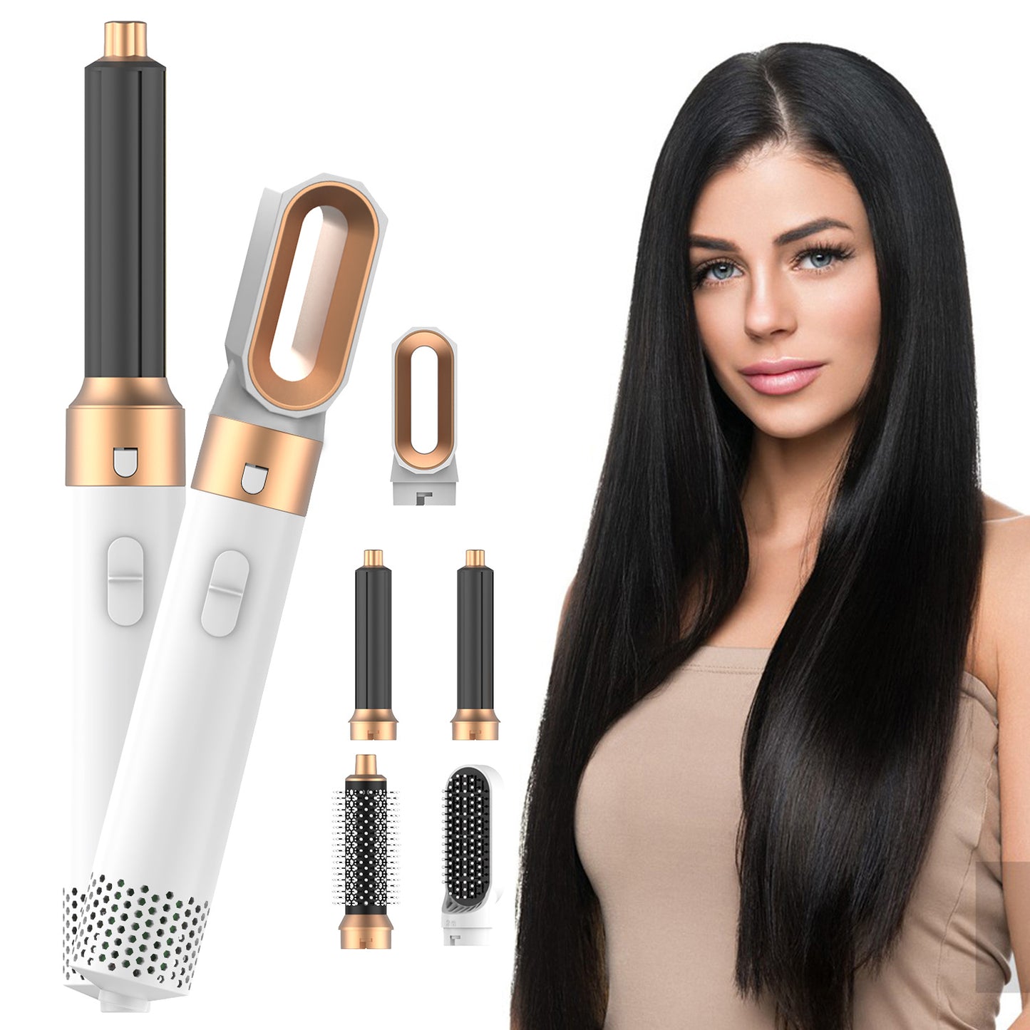 Hair Dryer Brush, Hot Air Brush, 5 In 1 Blow Dryer Brush