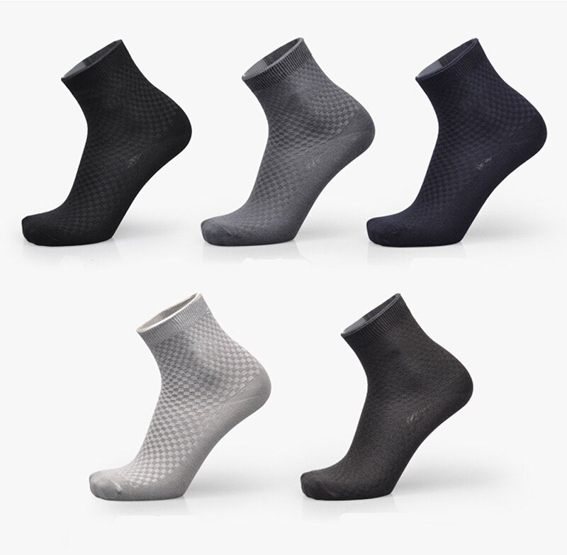 Socks men's new bamboo fiber men's socks Men dealsniper-net 5color