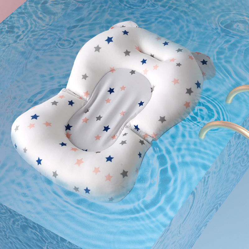 Baby Bath Seat Support Mat Foldable Baby Bath Tub Pad & Chair Deals DealSniper.net