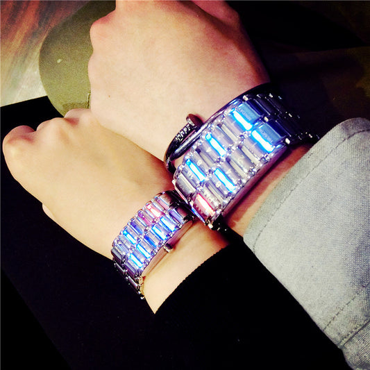 Creative LED Light Men Women Digital Wristwatches Style Jewelry Gym From House