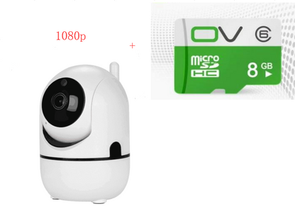 1080P Cloud Wireless IP Camera Intelligent Auto Tracking Home DealSniper.net White AU 1080P 16GB