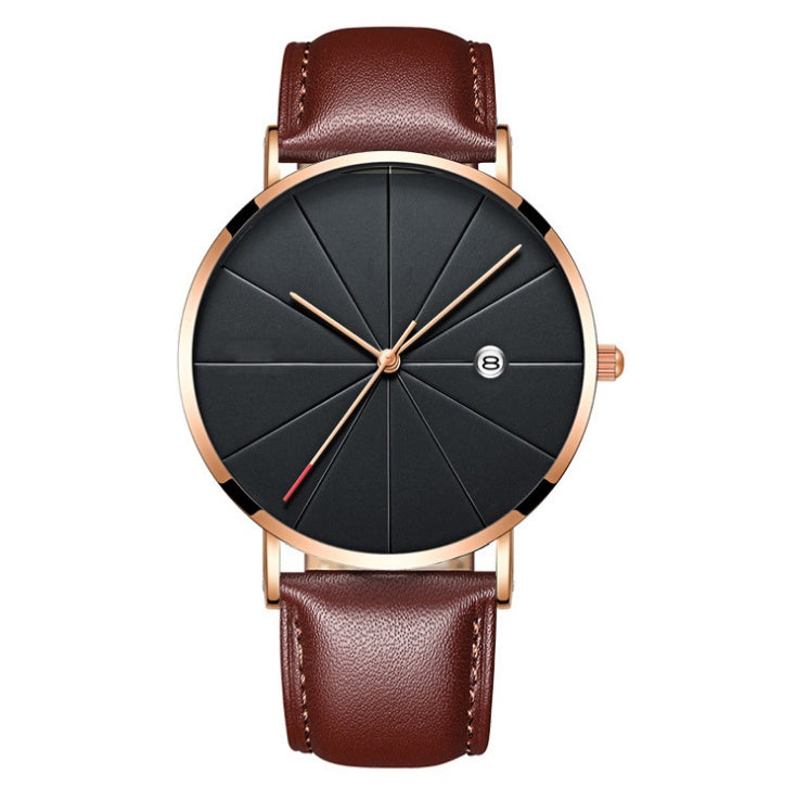 Simple calendar watch male creative waterproof quartz watch Jewelry DealSniper.net 12style