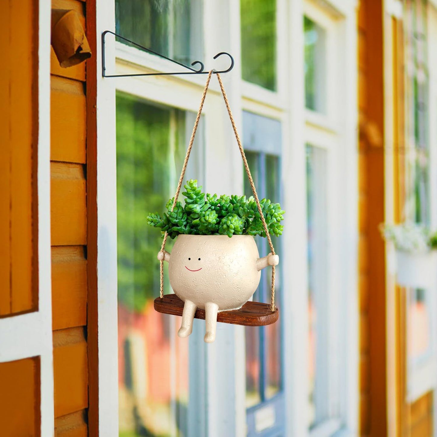 Plant Hanger Baskets Lovely Swing Face Planter Pot