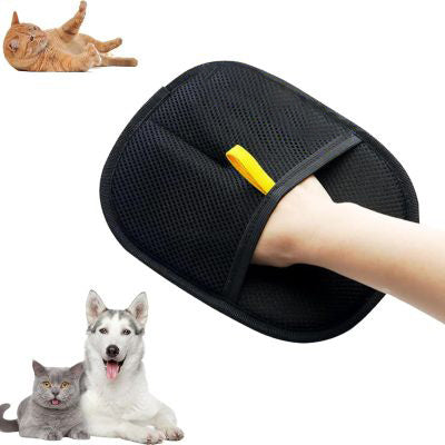 Pet Electrostatic Hair Removal Gloves Two-way Bristle Remover Pets DealSniper.net 1pcs