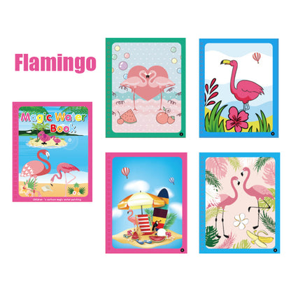 Children's Creative Magic Water Painting Book Kids dealsniper-net Flamingo