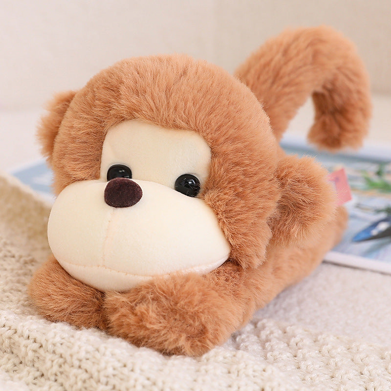 Cartoon Creative Snap Loop Plush Toys Kids DealSniper.net Monkeys 25cm