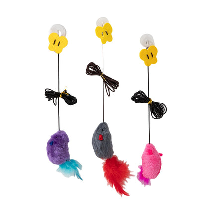 Hanging Cat Teaser With Butterfly Elastic String Pets dealsniper-net