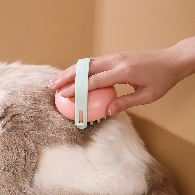 Pet Silicone Bath Massage Scrub Bath Brush Pets Gym From House