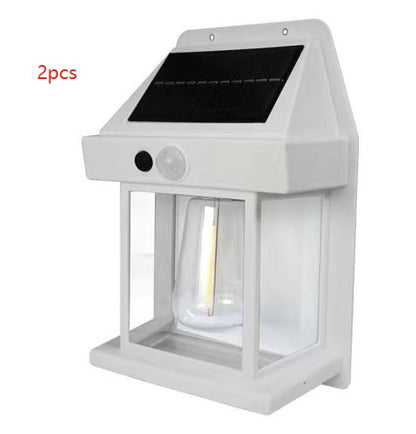 Outdoor Solar Waterproof Tungsten Induction Garden Wall Lamp Garden DealSniper.net 2XWhite