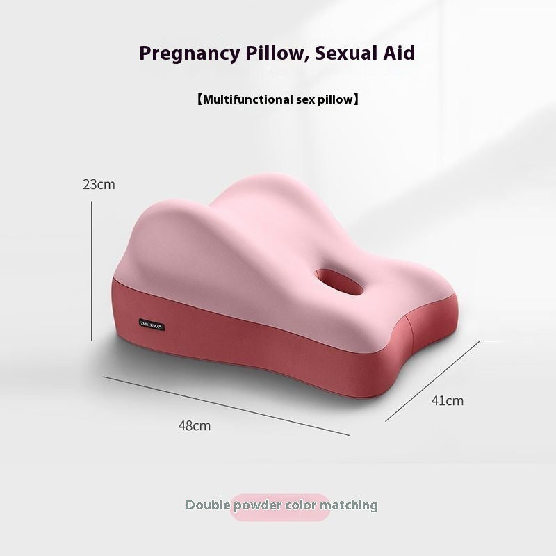 Hip Raised Multifunctional Bedside Sleep With Face Down Artifact Sofa Cushion Health DealSniper.net Double Pink Color Blocking 41x48x23cm