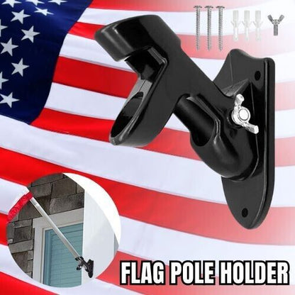 Wall Mounted Flag Pole Holder-Two-Position Mounting Bracket With Hardwares Home dealsniper-net