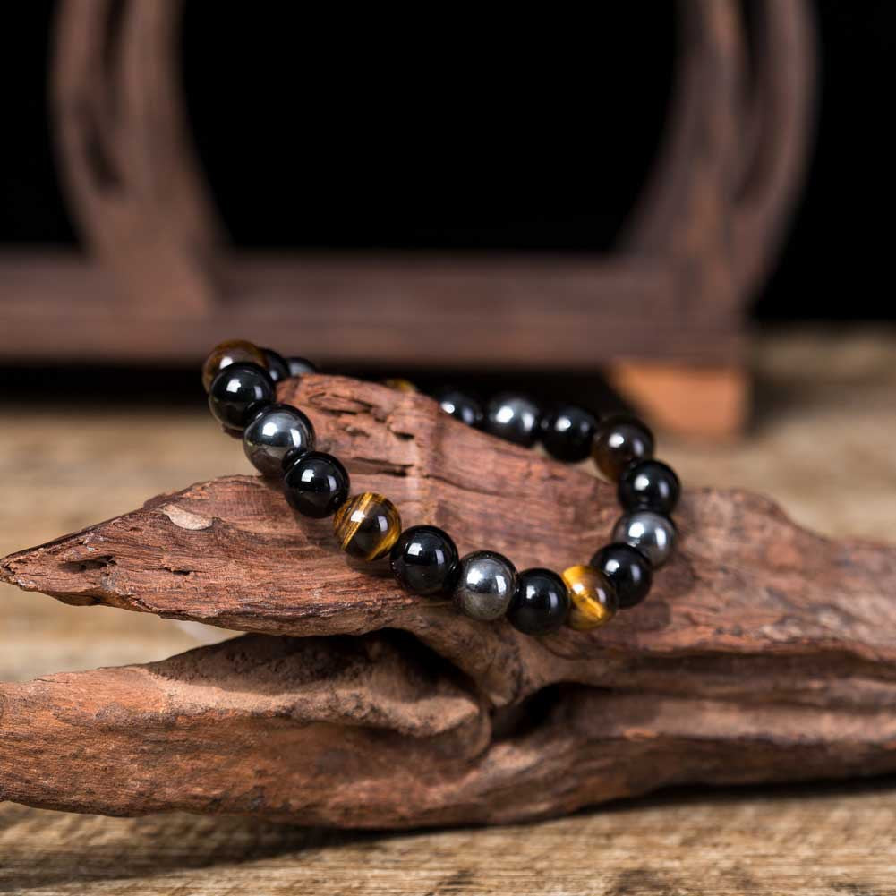 Tiger Eye Stone Bracelet Natural Stone Bracelet Jewelry dealsniper-net