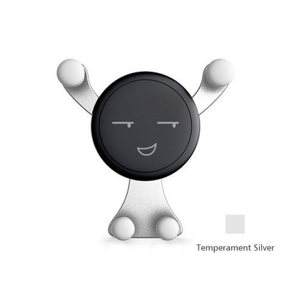 Emoji car phone holder Vehicle dealsniper-net Silver