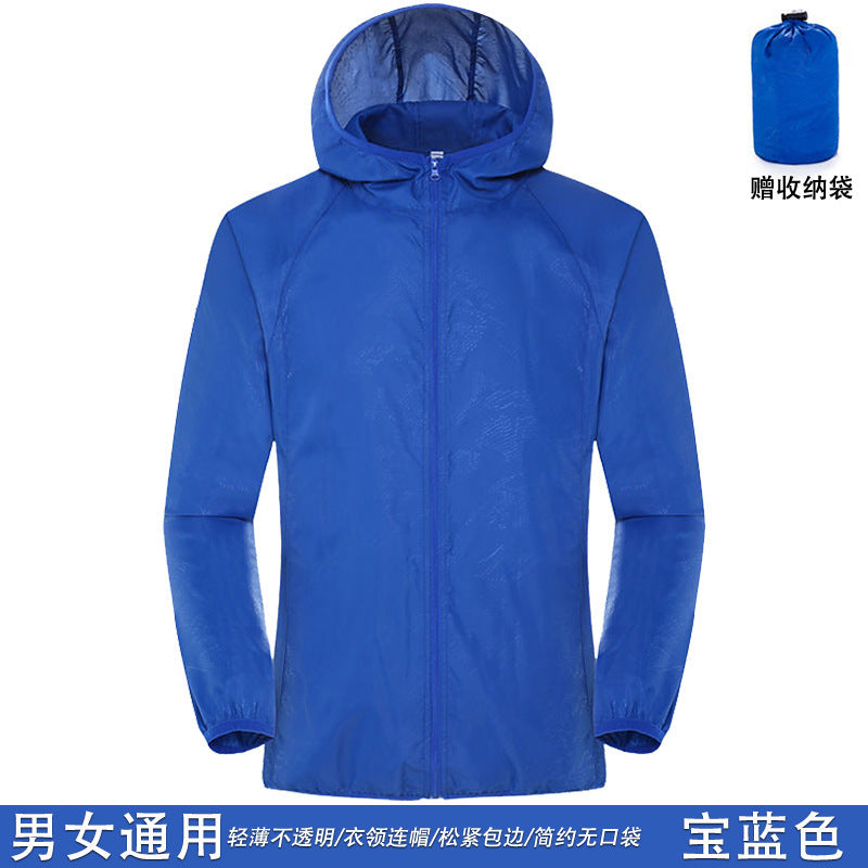 New Sun Protection Clothing Couple Outdoor Skin Clothing Men DealSniper.net Sapphire Blue 4XL