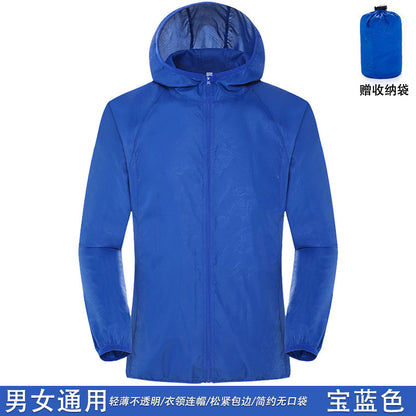 New Sun Protection Clothing Couple Outdoor Skin Clothing Men DealSniper.net Sapphire Blue 4XL