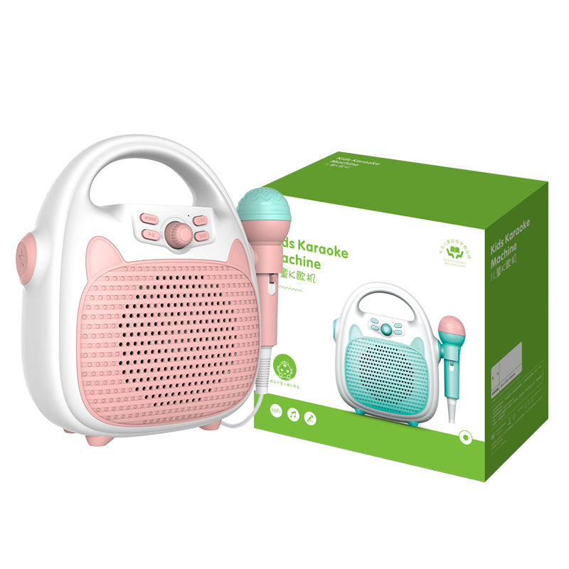 Bluetooth Kids Karaoke Machine Speaker Microphones Kids dealsniper-net Pink USB