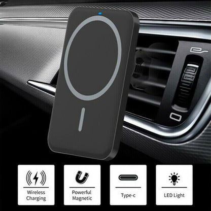 Magnetic Wireless Chargers Car Air Vent Stand Phone Holder Mini QI Fast Charging Station For Phone Vehicle dealsniper-net