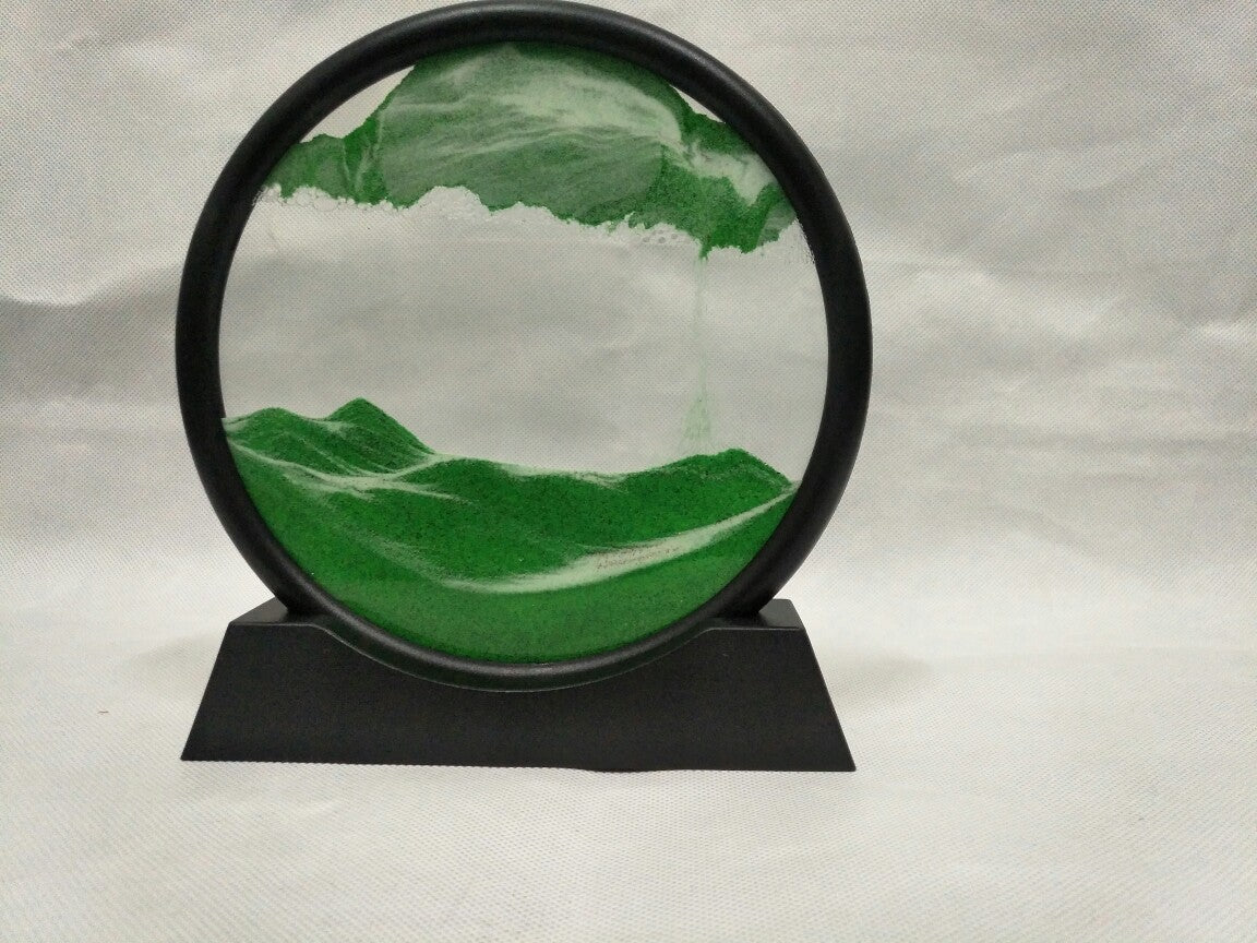 Glass Craft Gift Creative 3D Dynamic Art Quicksand Painting