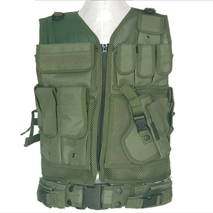 Outdoor Adventure Equipment Camouflage Tactical Vest Amphibious Field Adventure Vest Men dealsniper-net Green One size