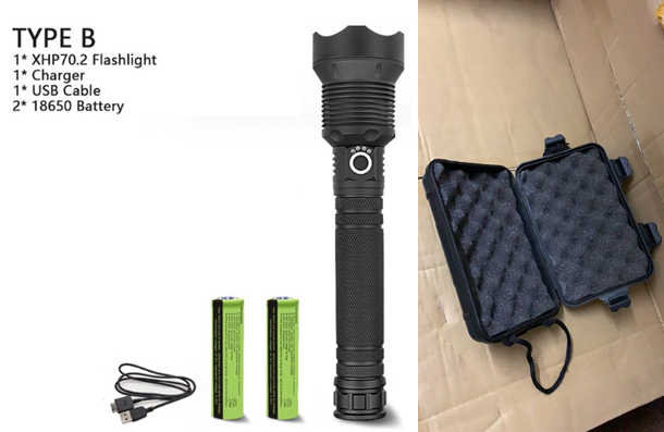 XHP70.2 Powerful Usb Led Flashlight Home DealSniper.net P70.2 set A AU