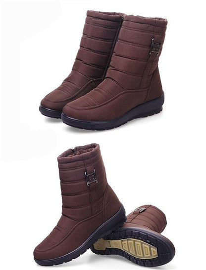 Antiskid Waterproof Women Fashion Boots Women dealsniper-net Brown 36