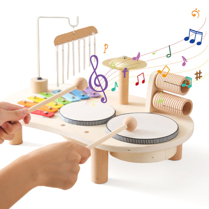 Baby Educational Toys Wooden Aeolian Bells Montessori Kids DealSniper.net