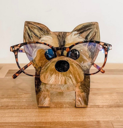 Animal Spectacle Frame Wooden Fox Glasses Storage Holder Deals dealsniper-net ZJ192204031