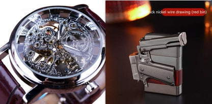 Mechanical watches Men's mechanical watches Jewelry DealSniper.net Silver noodles set