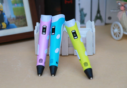 3D print pen 3D pen two generation graffiti 3D stereoscopic Kids dealsniper-net