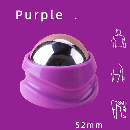 Stainless Steel Ice Applied Cold And Hot Ball Massager Health dealsniper-net 52mm ball purple base