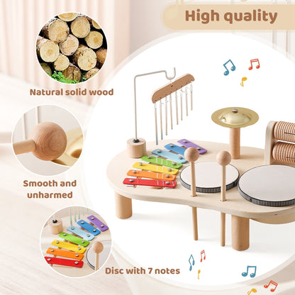 Baby Educational Toys Wooden Aeolian Bells Montessori Kids DealSniper.net