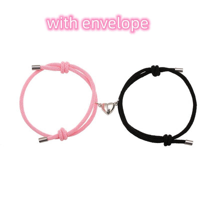 Simple Nylon Love Magnetic Bracelet Jewelry dealsniper-net