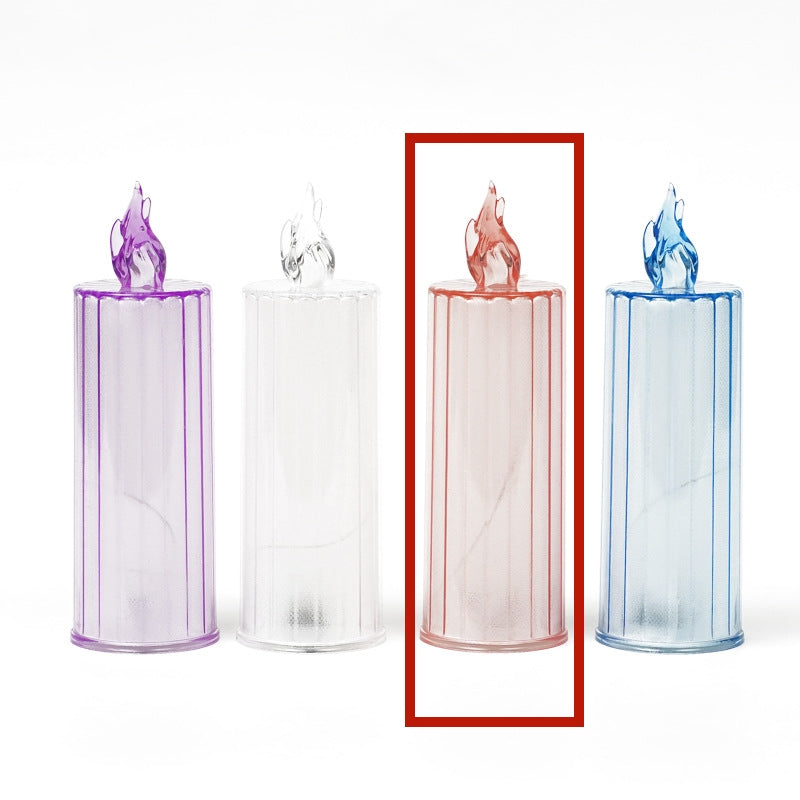 LED Electronic Candle Light Christmas Decorations Holidays Gym From House Line red No base 1PC