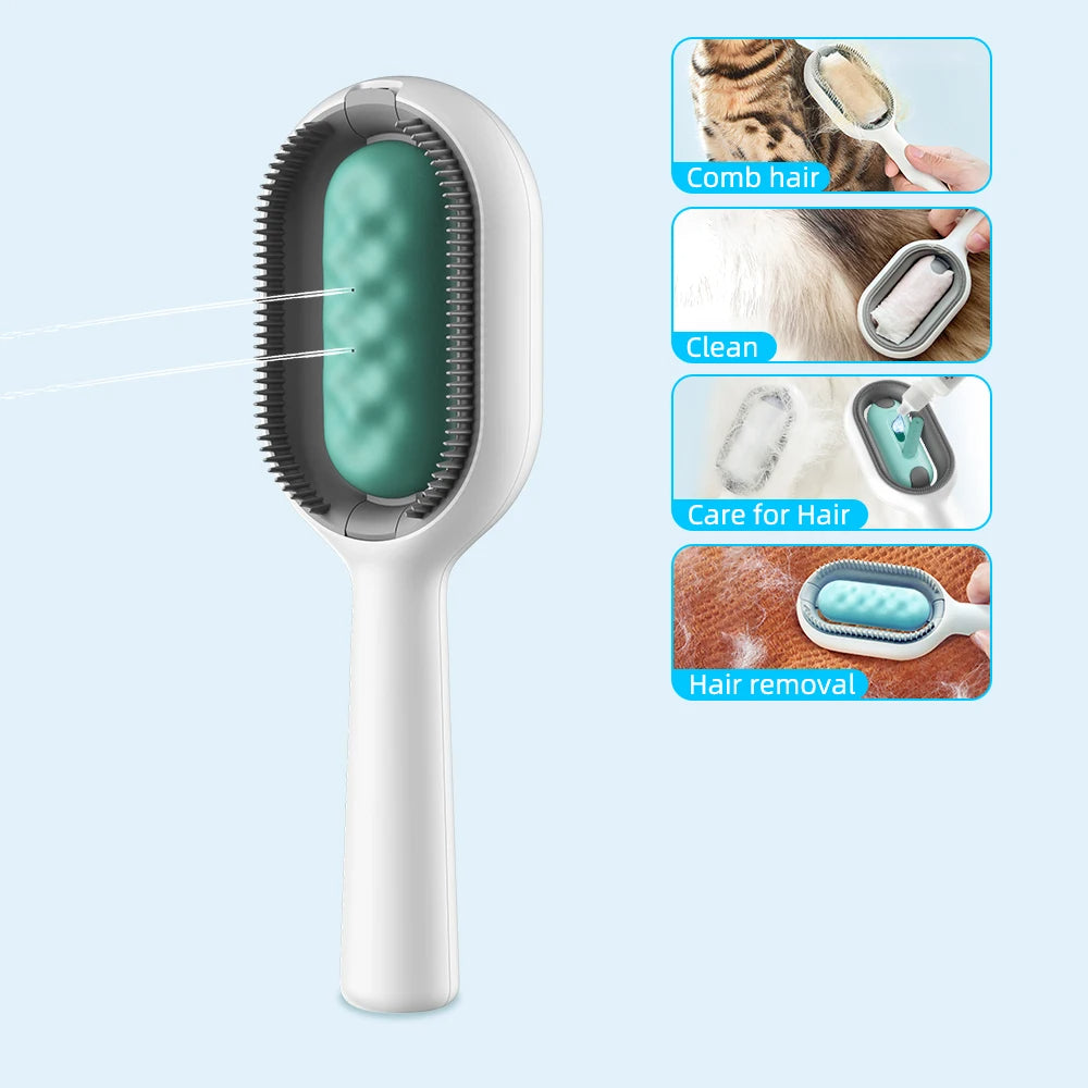 Cat Hair Brush With Water Sticky Brush For Cats Pets Gym From House Blue Only Brush