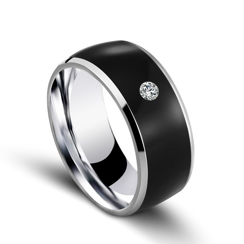 NFC Multifunctional Smart Ring Jewelry dealsniper-net Black Size10