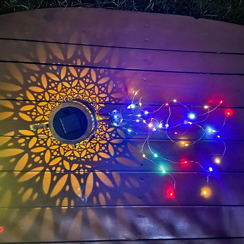 1 2pcs Watering Can Lights, Copper Solar Garden Lights Outdoor Gym From House