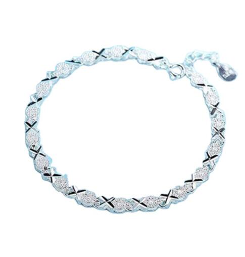 Sterling Silver Bracelet Female Wedding Accessories Ladies Fashion Zircon Geometric Bracelet Jewelry dealsniper-net