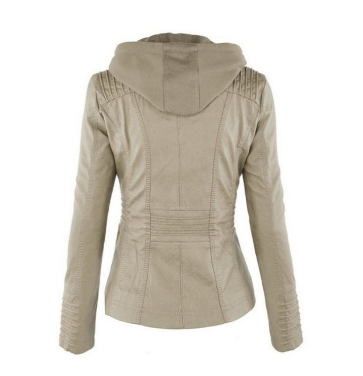 Fashion Detachable Hooded Jacket With Pockets Clothing Women dealsniper-net