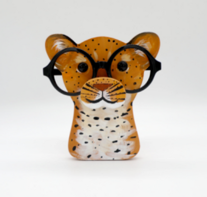 Animal Spectacle Frame Wooden Fox Glasses Storage Holder