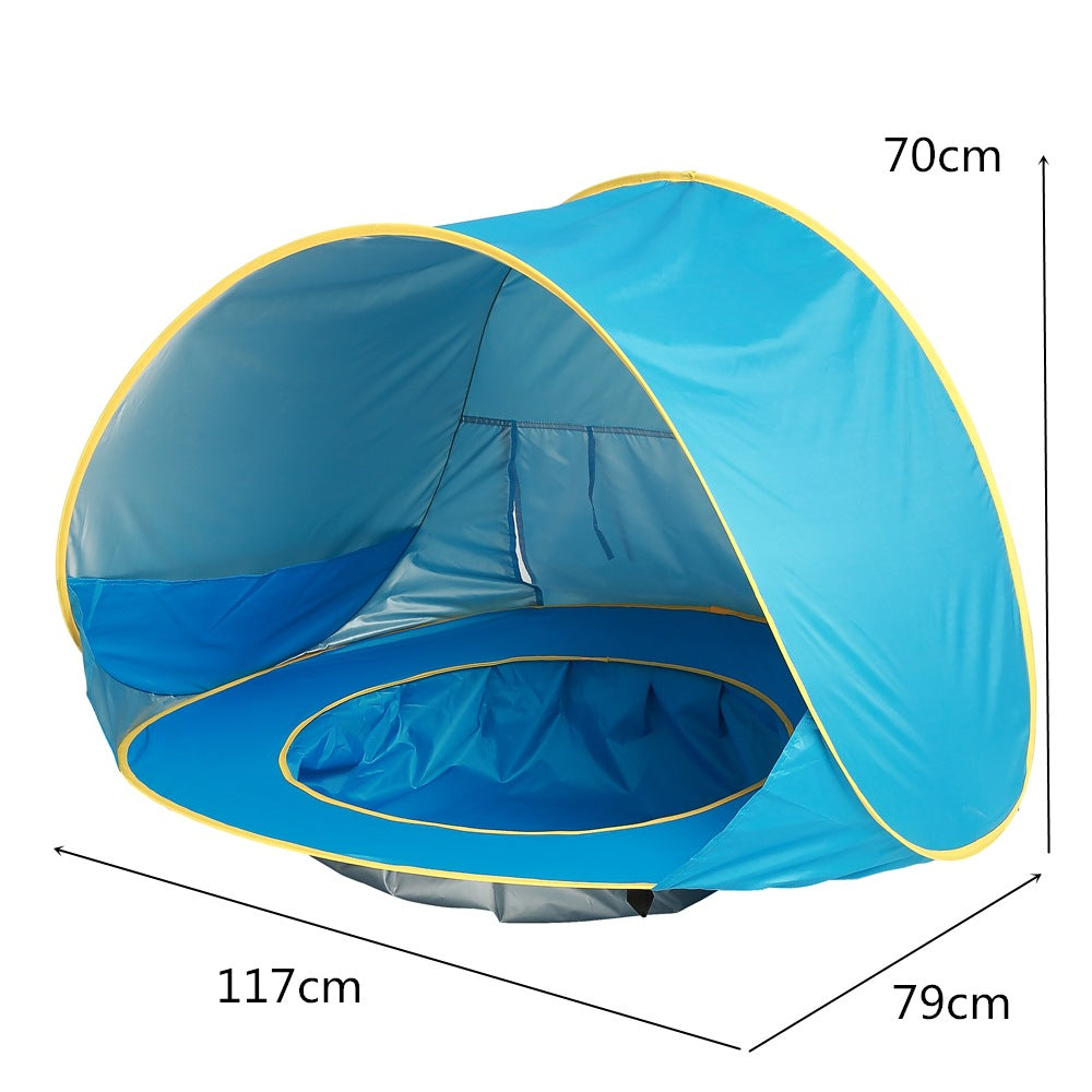 Baby Beach Tent Kids Outdoor Camping Easy Fold Up Waterproof Up Sun Awning Tent UV-protecting Kids dealsniper-net