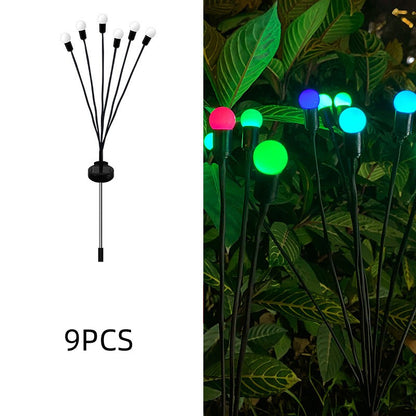 Simulation Firefly Solar Light Outdoor Garden Decoration Lawn Garden dealsniper-net 6solar IPL 9PCS