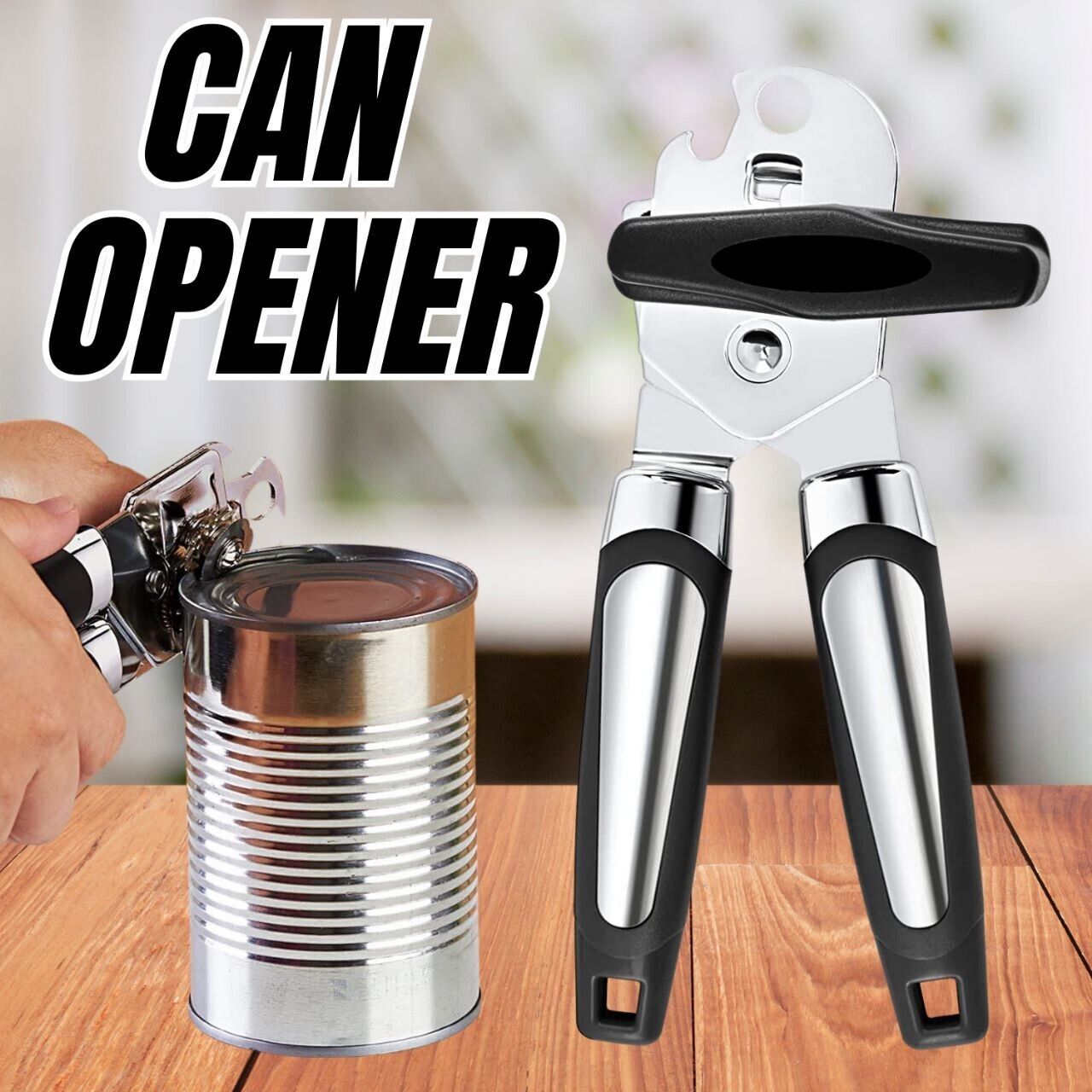 Manual Can Opener Smooth Edge Heavy Duty Opener Kitchen dealsniper-net