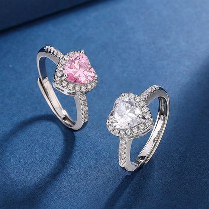 Fashion Jewelry Micro-encrusted Zircon Diamond Love Peach Jewelry Gym From House