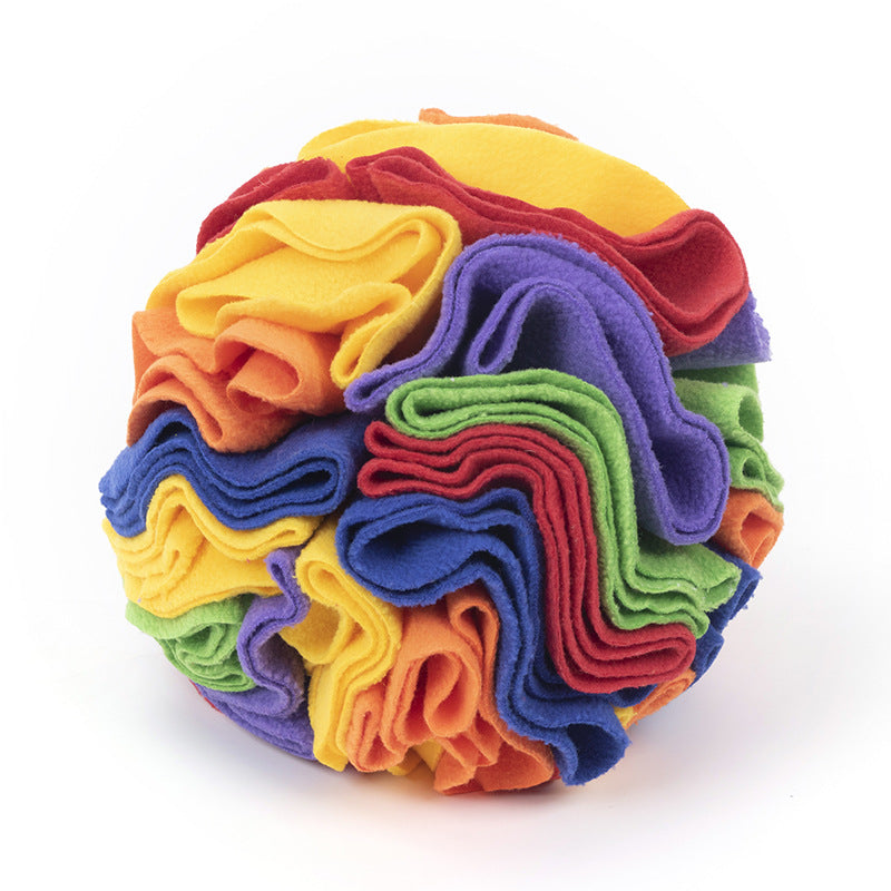 Dog Sniffing Training Blanket Snuffle Ball Mat Pets Gym From House Rainbow colors 15cm