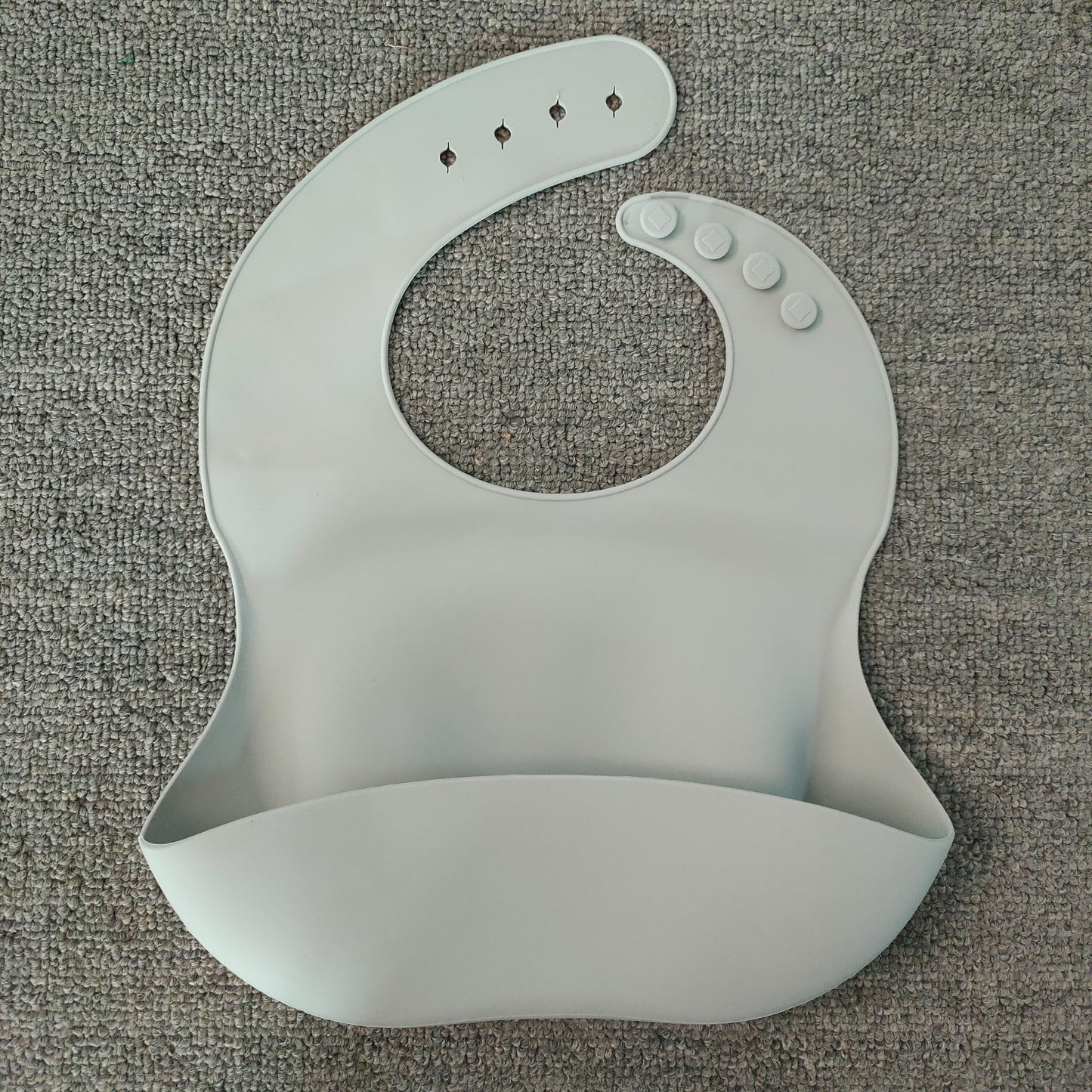 Soft Waterproof Silicone Baby Bib with Food Catcher, Baby Silicone Bib Kids dealsniper-net Mint 13 to 18ms