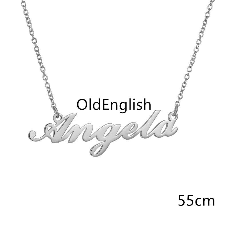 Necklace Alloy Pendant Font Fascinating Pendant Custom