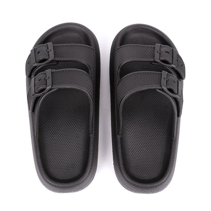 Summer Women Outdoor Indoor Thick-soled Eva Sandals And Slippers Women DealSniper.net Black 35to36