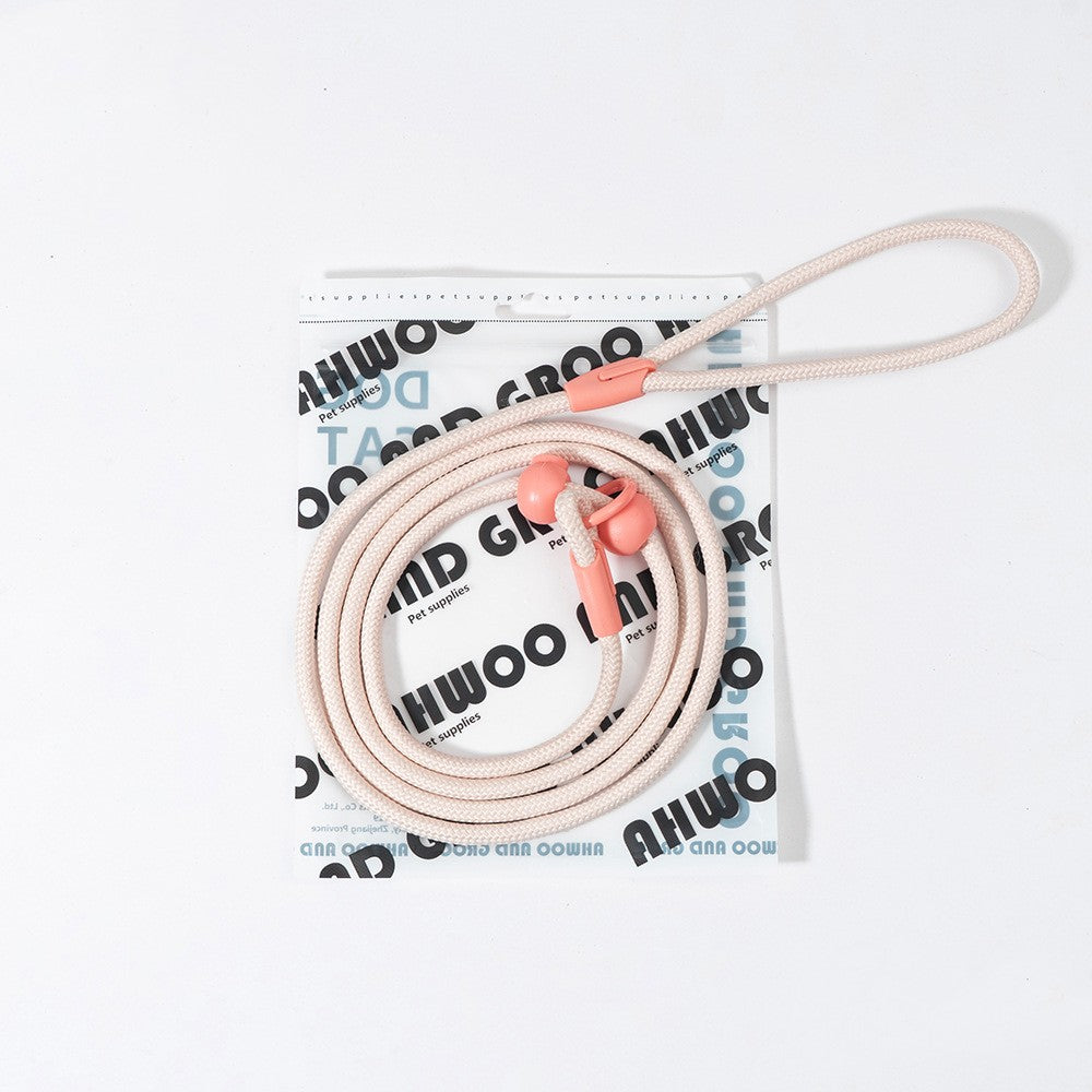 Dog Hand Holding Rope Explosion-proof Dog Leash Pets dealsniper-net Champagne Pink 150CM