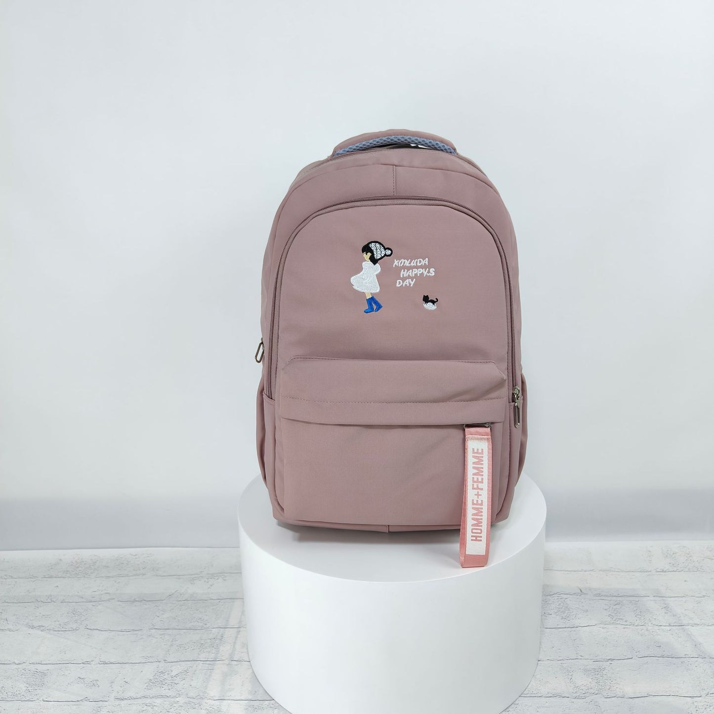 Schoolbag Fashion Casual Large Capacity Multi-functional Backpack Men DealSniper.net Pink 3style 45x30x15cM