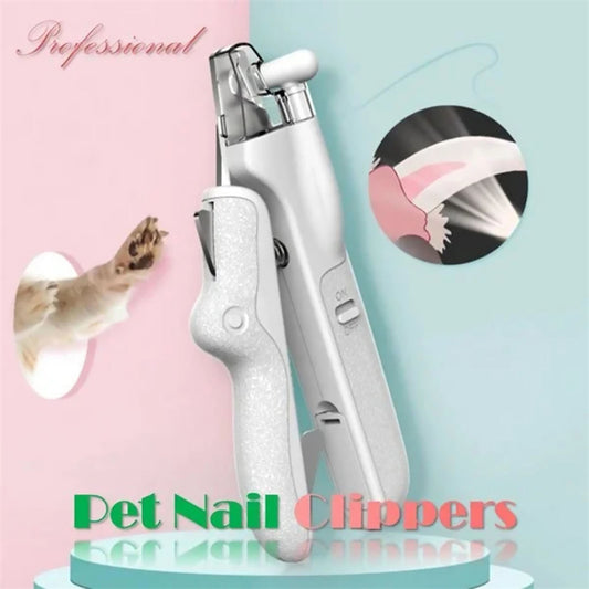 Pet Nail Clippers With LED Light Dogs Cat Nail Scissors Pets Gym From House